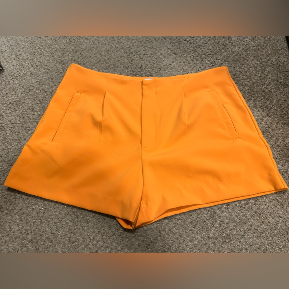 A New Day Bright Orange Shorts with Front Pockets 16/XL